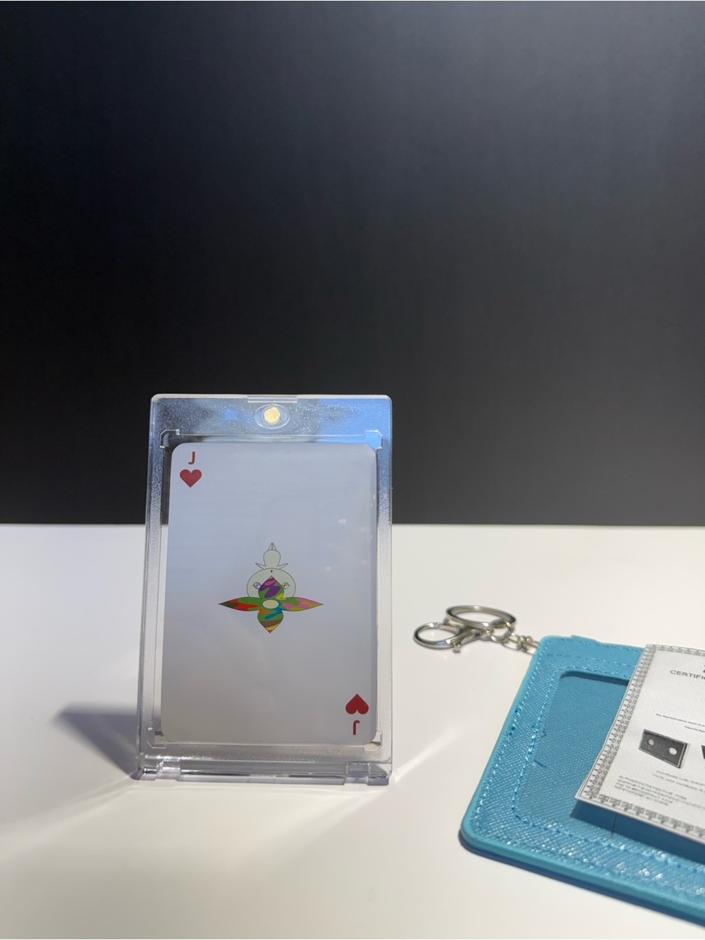 Louis Vuitton Takashi X
Murakami Monogram Multicolor Playing Card Jack Heart/COA